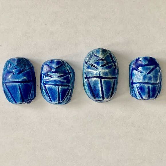 Genuine Egyptian Scarabs for Jewelry Making - Picture 1 of 9